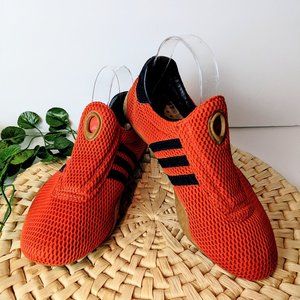 ADIDAS ORANGE & BLUE SHOES SNEAKERS SIZE 6.5